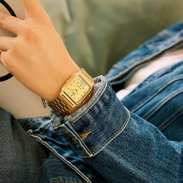 Casio Analog Digital Stainless Steel Watch AQ230GA-9DS - Image 2