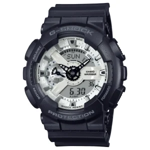 G-Shock Analog Digital White Dial Black Resin Band Watch GA110WD-1A