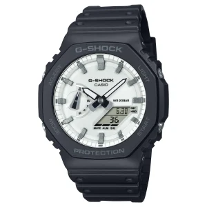 G-Shock Analog Digital White Dial Black Resin Band Watch GA2100WD-1A