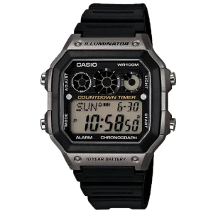 Casio Illuminator Black Resin Strap Watch AE1300WH-8A