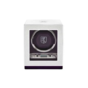 Wolf Silver Programmable Single Watch Winder 190003