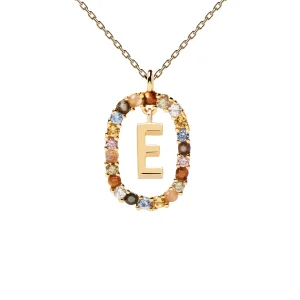 PDPAOLA Letter E Necklace