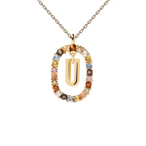 PDPAOLA Letter U Necklace