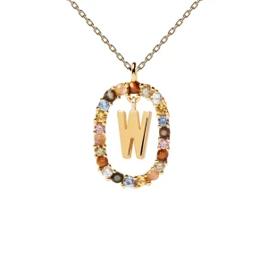 PDPAOLA Letter W Necklace