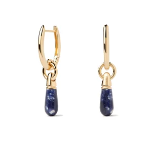 PDPAOLA Sodalite Jupiter Single Hoops Pair