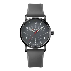 Wenger Avenue Grey Dial Silicone Watch 01.1641.120