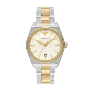 Emporio Armani Three Hand Two Tone Stainless Steel Watch AR11716