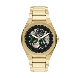 Armani Exchange Sync Automatic Gold Stainless Steel Watch AX4194
