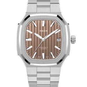 MAEN Manhattan 37 Salmon Dial Date Display Automatic Watch M2.1.3