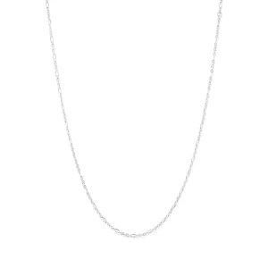 50cm 2mm Width Figaro Chain in Sterling Silver