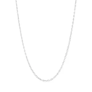50cm 3mm Width Figaro Paperclip Chain in Sterling Silver