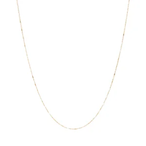 45cm Faceted Singapore Chain in 9kt Yellow Gold