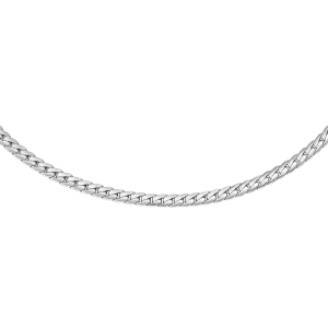 Daniel Wellington Elan Flat Chain Necklace Short Silver