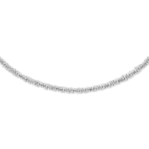 Daniel Wellington Elan Twisted Chain Necklace Long Silver