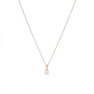 45cm  0.50ct  Laboratory-Grown Diamond Solitaire Necklace in 9kt Yellow Gold