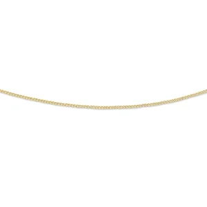 9kt Yellow Gold 55cm Curb Chain Necklace