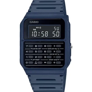 Casio Calculator Data Bank Blue Resin Band Watch CA53WF-2B
