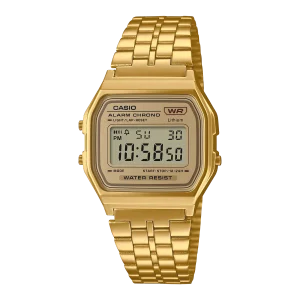 Casio Vintage Digital Gold Stainless Steel Watch A158WETG-9A