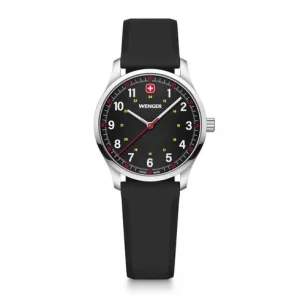 Wenger City Sport 34mm Black Dial Silicone Watch 01.1421.127