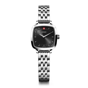 Wenger Vintage Classic 27mm Black Dial Stainless Steel Watch 01.1911.102