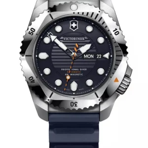 Victorinox Dive Pro Automatic Blue Rubber Black Dial Watch 241995