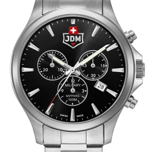 JDM Military Alpha Chrono Silver Watch JDM-WG002-01