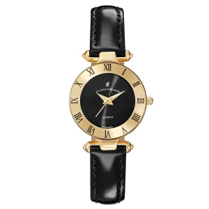 JDM Coupole Classic 26mm Gold Bezel Black Watch