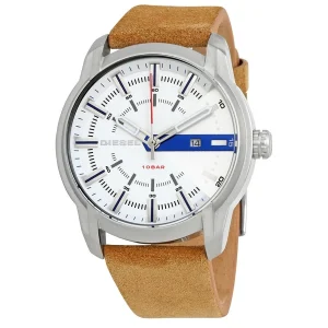Diesel Armbar Silver Dial Mens Watch - Dz1783