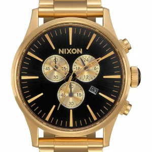 Nixon Sentry Chrono All Gold And Black Watch A386-510-00