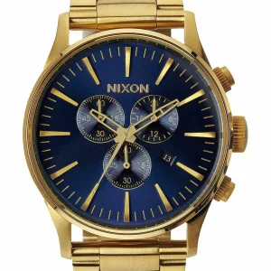 Nixon Sentry Chrono Gold And Blue Sunray A386-1922-00