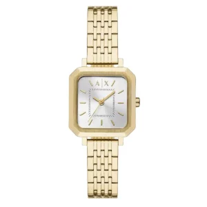 Armani Silver Dial Gold Tone Stainless Steel Watch AX5725