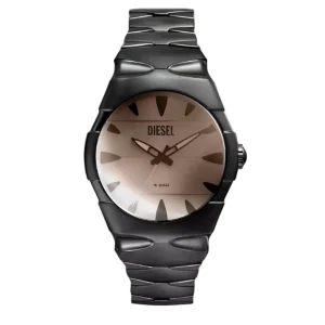 Diesel D-Sruptor Black Stainless Steel Silver Dial Watch DZ2213