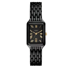 Fossil Raquel Black Stainless Steel Black Dial Watch ES5385