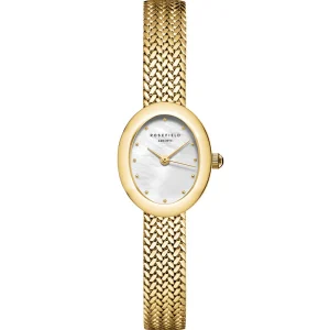Rosefield Mini Oval Mother of Pearl Dial Stainless Steel Watch MWGMG-M02