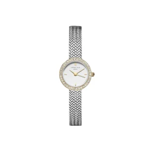 Rosefield Mini Small Edit Crystal White Dial Stainless Steel Watch MWSMG-M06