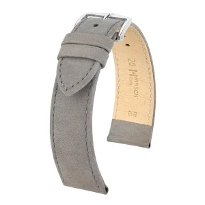 Hirsch Osiris Large Grey Silver Buckle Strap