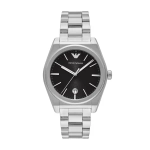 Emporio Armani Three-Hand Date Black Dial Stainless Steel AR11622