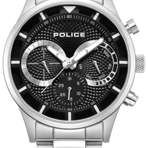 Police Chronograph Black Dial Stainless Steel Band Driver II Men's Watch PEWGK0040303