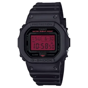 G-Shock Red Dial Black Resin Band Watch DW5600BBR-1D