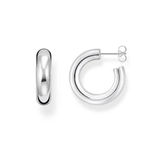 THOMAS SABO Chunky Hoop Earrings - Small Silver