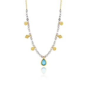 Ania Haie Turquoise Labradorite Necklace - Gold