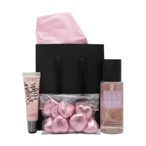 Victoria's Secret Fragrance Mist & Lip Gloss & Chocolates Gift Set
