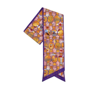 Bvlgari Shelley Rock N Rome Silk Scarf 14x185