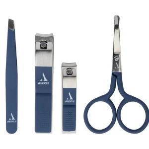 Men's Nail Care Set Clippers x 2 Scissors Tweezers Aristocrat