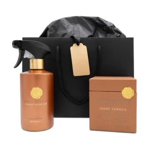 Rituals Suede Vanilla Candle & Home Perfume Spray 500ml Gift Set