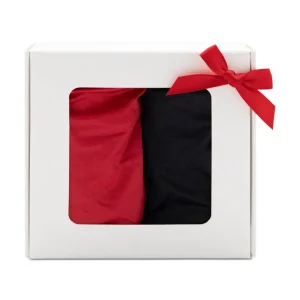 Victoria's Secret Very Sexy Black & Red Thong 2 Pack Set - Medium