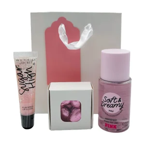 Victoria's Secret Mist 75ml Lip Gloss & Swiss Milk Chocolate Hearts Set