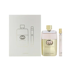 Gucci Guilty Pour Femme 90ml & 10ml Eau De Parfum Travel Set