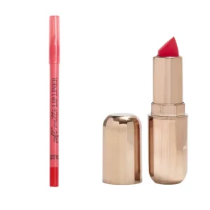 Pink Lipstick & Lipliner Duo Set Pink Skies In The Style