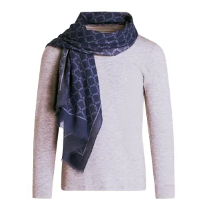 Hugo Boss Tiebe Dark Blue Men's Scarf 50515155